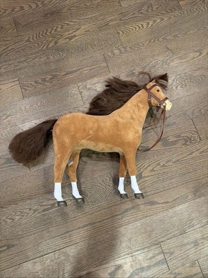 American Girl Doll 18'' Brown Chestnut Horse DNJ90 2016 Retired No Saddle 