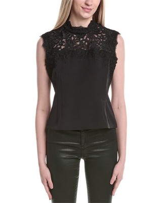 Generation Love Joya Lace Top Women's Black Xxs