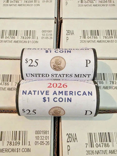 2026 P D Sacagawea Dollar Uncirculated US Mint roll