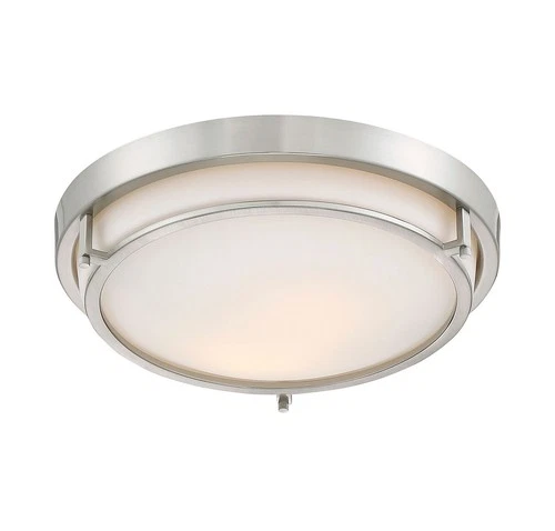 Meridian M60019 2 Light 13"W Flush Mount Bowl Ceiling Fixture - Bronze - Picture 4 of 12