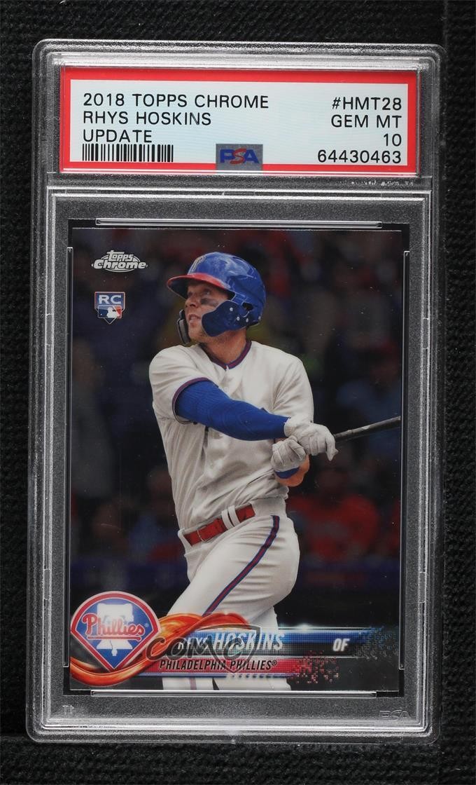 2018 Topps Chrome Update Target Exclusive Rhys Hoskins #HMT28 PSA 10 GEM MT 0e0