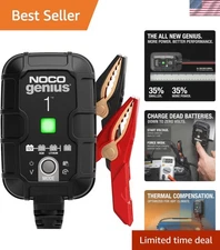 NOCO GENIUS1 6V/12V 1A Smart Battery Charger, Trickle Charger and Maintainer