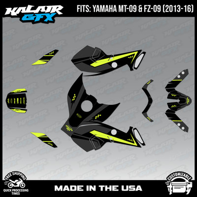 Graphics Kit for YAMAHA MT-09 FZ-09 (2013-2016) Prestige - FLUO