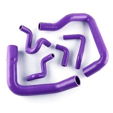 For 86-93 Ford Mustang Gtcobra V8 5.0 Silicone Induction Intake Hose Kit Purple