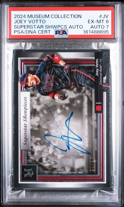 2024 Museum Collection Joey Votto Superstar SHWPCS SS-JV /25 Auto PSA 6 / 7 AUTO