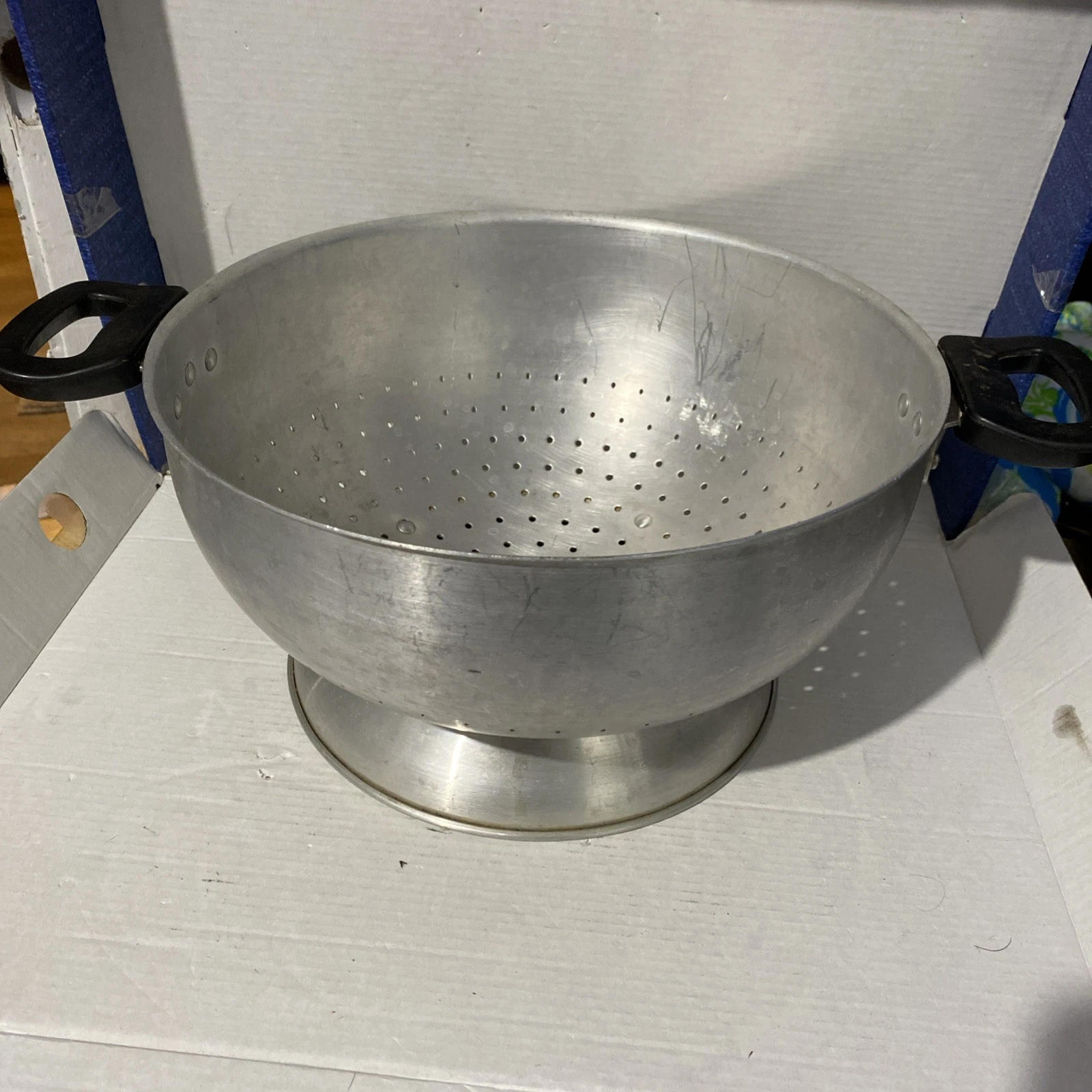 Oreste Pardini Aluminum Colander Strainer With Handle Made in Italy