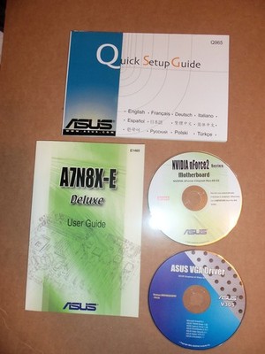 Manuals & Drivers for Vintage A7N8X-E Deluxe ASUS Motherboard