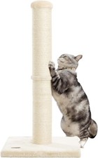 34inch Cat Scratching Post with Natural Sisal Rope 4.3Inch Lar