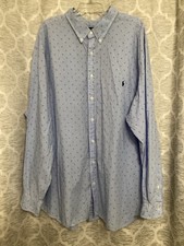 Polo Ralph Lauren Shirt Button Down Long Sleeve Men s Size 4XB Allover Print