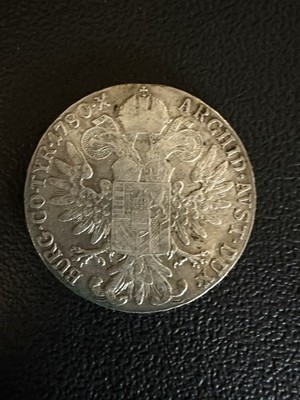 1780 Austria Maria Theresa 1 Thaler Restrike 0.833 Fine Silver