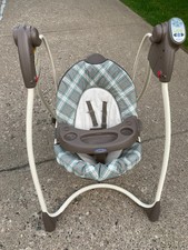 Rare Vintage Graco 6 speed WORKS Lovin Hug Open Top Baby Swing FREE SHIPPING