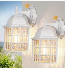 DEWENWILS 2 Pack Porch Light Dusk to Dawn Outdoor Exterior Wall Light Fixtures 