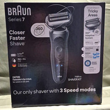Braun Series 7 7189cc Foil Shaver Kit Wet/Dry SmartCare LED Black