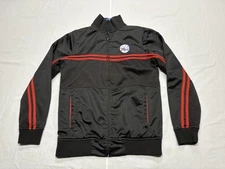 Philadelphia 76ers NBA UNK Brand Blue Label Full Zip Black Jacket Size Small