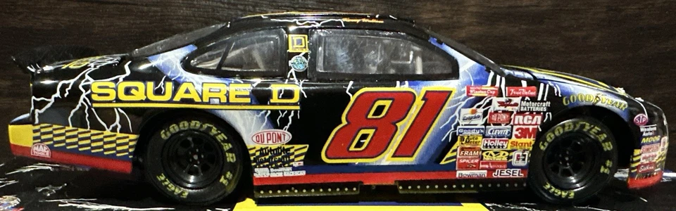 Acción Kenny Wallace #81 Square D Lightning Ford 1998 1/24 acción Nascar diecast Foto 4 de 4