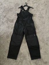 Dickies Black Work Coveralls Reinforced Knees Unisex Jumpsuit