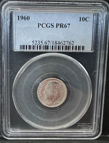 1960 Proof Roosevelt SILVER Dime PCGS PR67