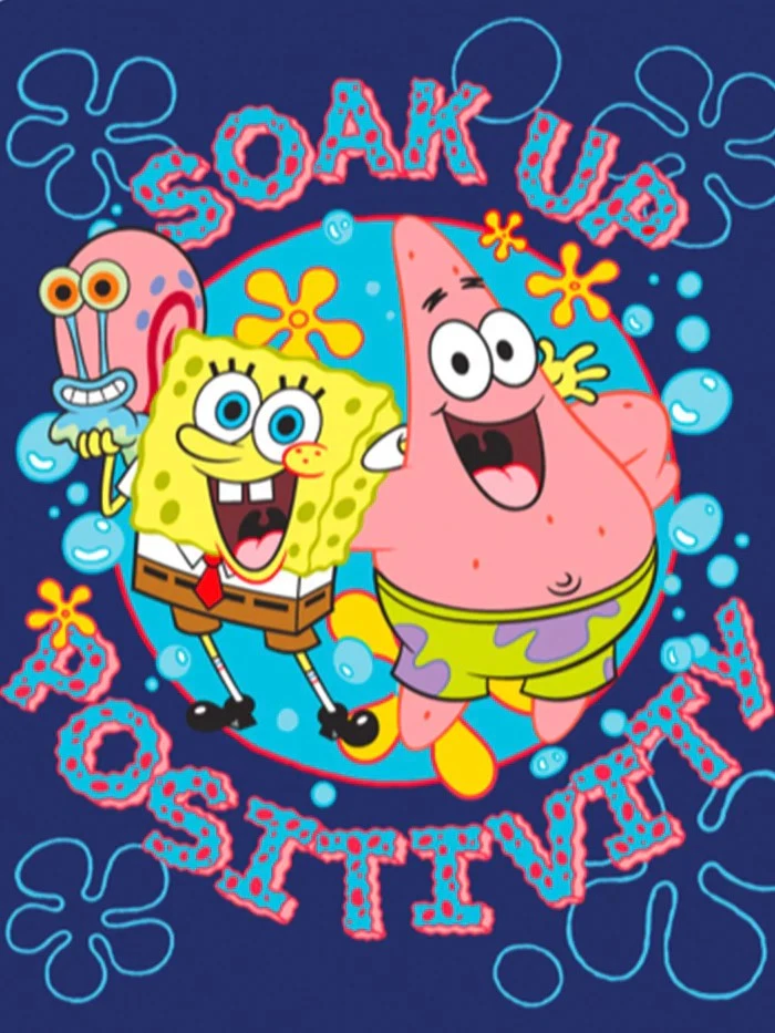 Bob Esponja Pantalones Cuadrados Y Patrick Doble/Manta Raschel Completa 55" x 75" Foto 3 de 3