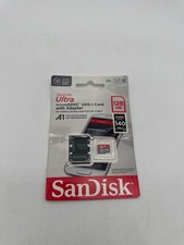 SanDisk Ultra 128GB microSDXC UHS-I Memory Card Adapter A1 Full HD A1 Black