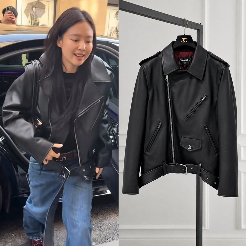 CHANEL Leather Outer Shell Black Coats, Jackets & Vests for Women