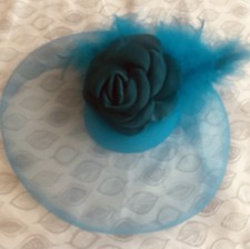 Women s Teal Fascinator