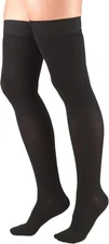TRUFORM Compression Stockings Closed Toe Thigh High 8848 30-40mmHg Black Sz M