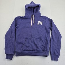 JACK WILLS Hoodie 14 Blue Womens Pullover Logo Cotton Sweatshirt