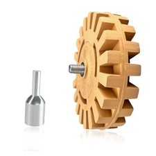 Decal Remover Eraser, 4 inch Rubber Wheel Adhesive Eraser for Geared Wheel