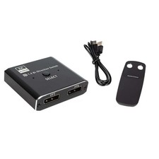 5V 1A 8K Two-Way DP 1.4 Switch 2 In 1 Out/1 In 2 Out Bi-Direction Splitter