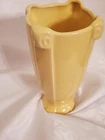 McCoy pottery yellow vase