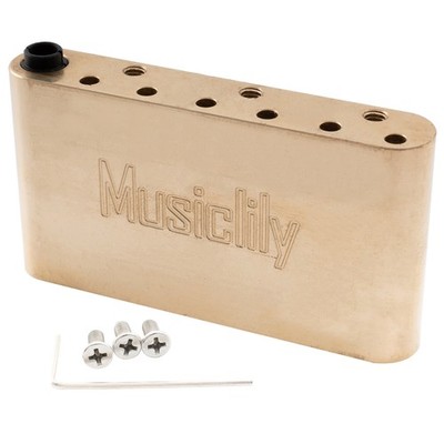 Musiclily Ultra 52.5mm Brass 40mm Tremolo Block For ST Guitar Wilkinson M Bridge