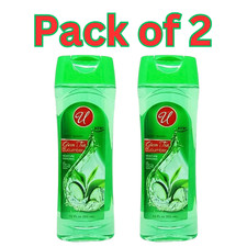 U Body Wash Green Tea  Cucumber 12 fl oz, Pack of 2, Moisture Enriched, Gentle