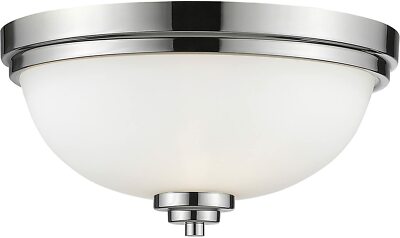 Z-Lite 443F3-CH 3 Light Flush Mount, Chrome