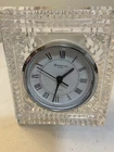 Waterford Crystal Desk Clock Vintage 4”x4.75”cottagecore traditional classic