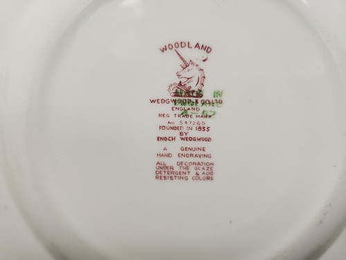 Plato de ensalada Johnson Bros Brothers Inglaterra Old Britain Castles rojo 7,75" - Imagen 4 de 5