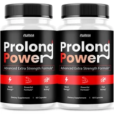 (2 Pack) Prolong Power Pills for Men Supplement Prolong Capsules Pro Long Power