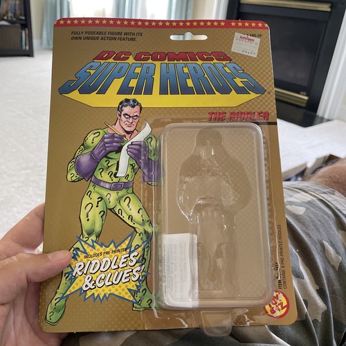 Toy Biz 1989 DC Comics Super Heroes THE RIDDLER NO Figure Cardback ...