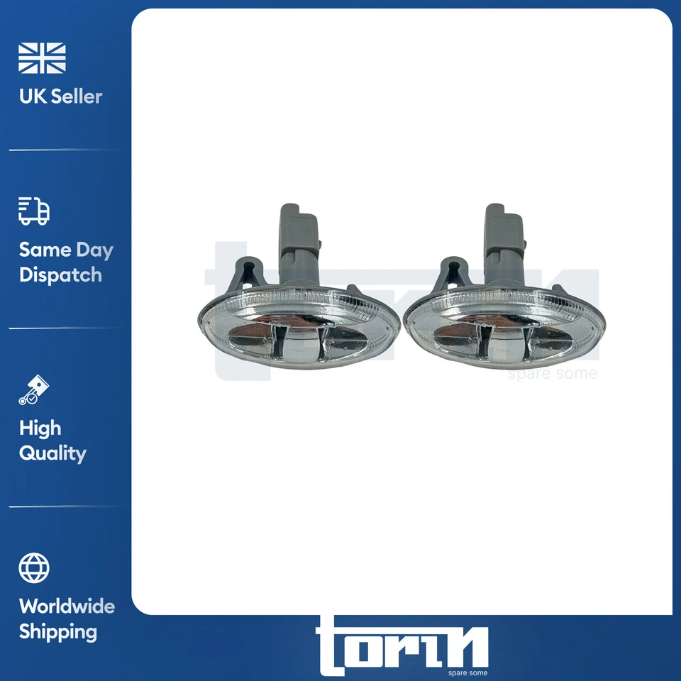 2x Side Indicator Repeater Lamps For Peugeot Bipper Vauxhall Vivaro 9680057480 - Image 2 of 4