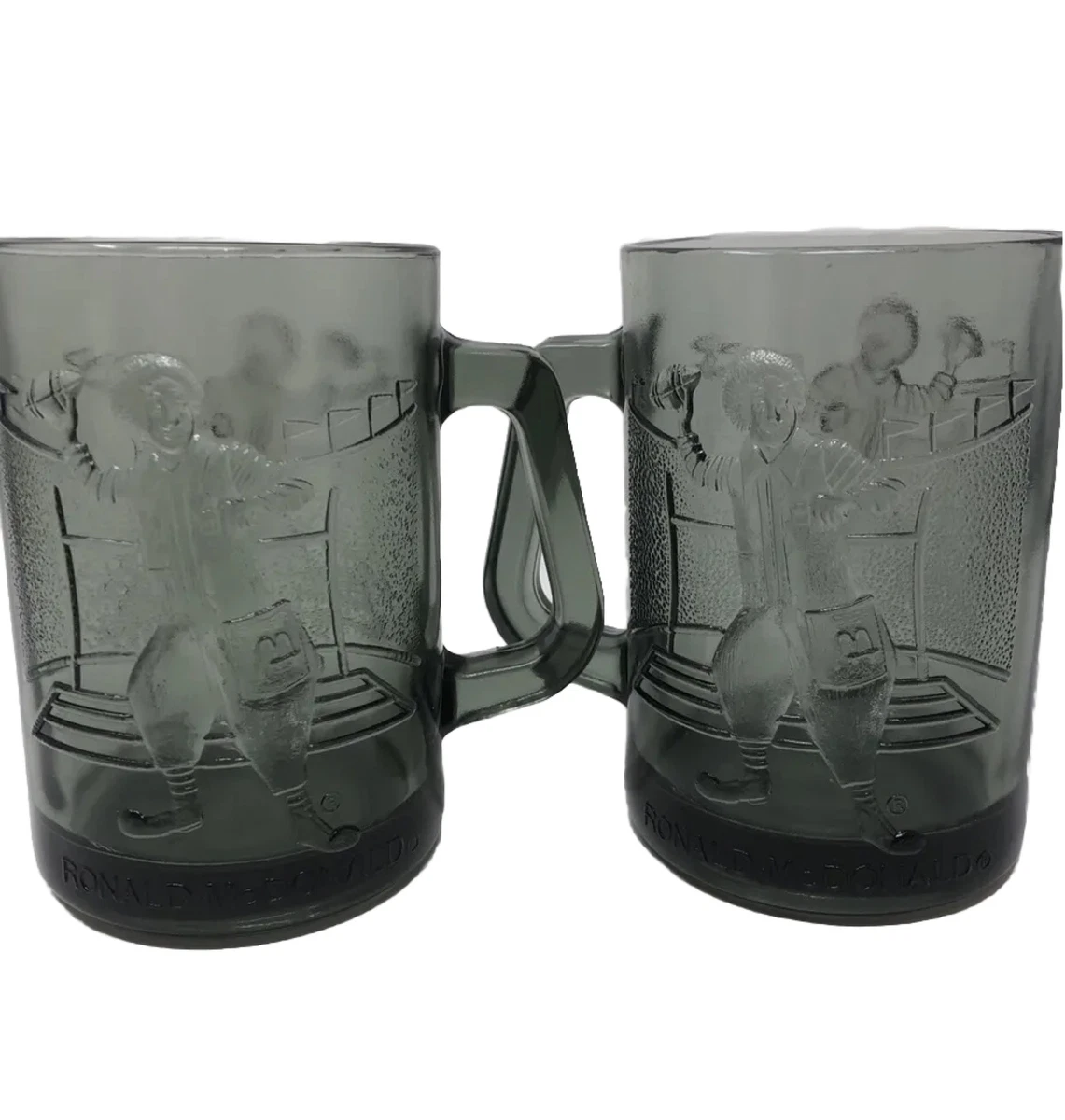 Smoked glass 2024 coffee mugs