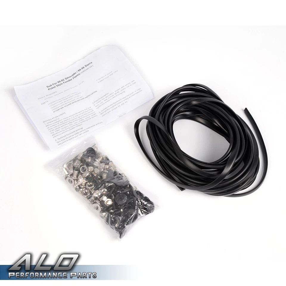 4pcs Pocket Rivet Bolt On Fender Flares Fit For 99-06 Chevy Silverado GMC Sierra Foto 3 de 4