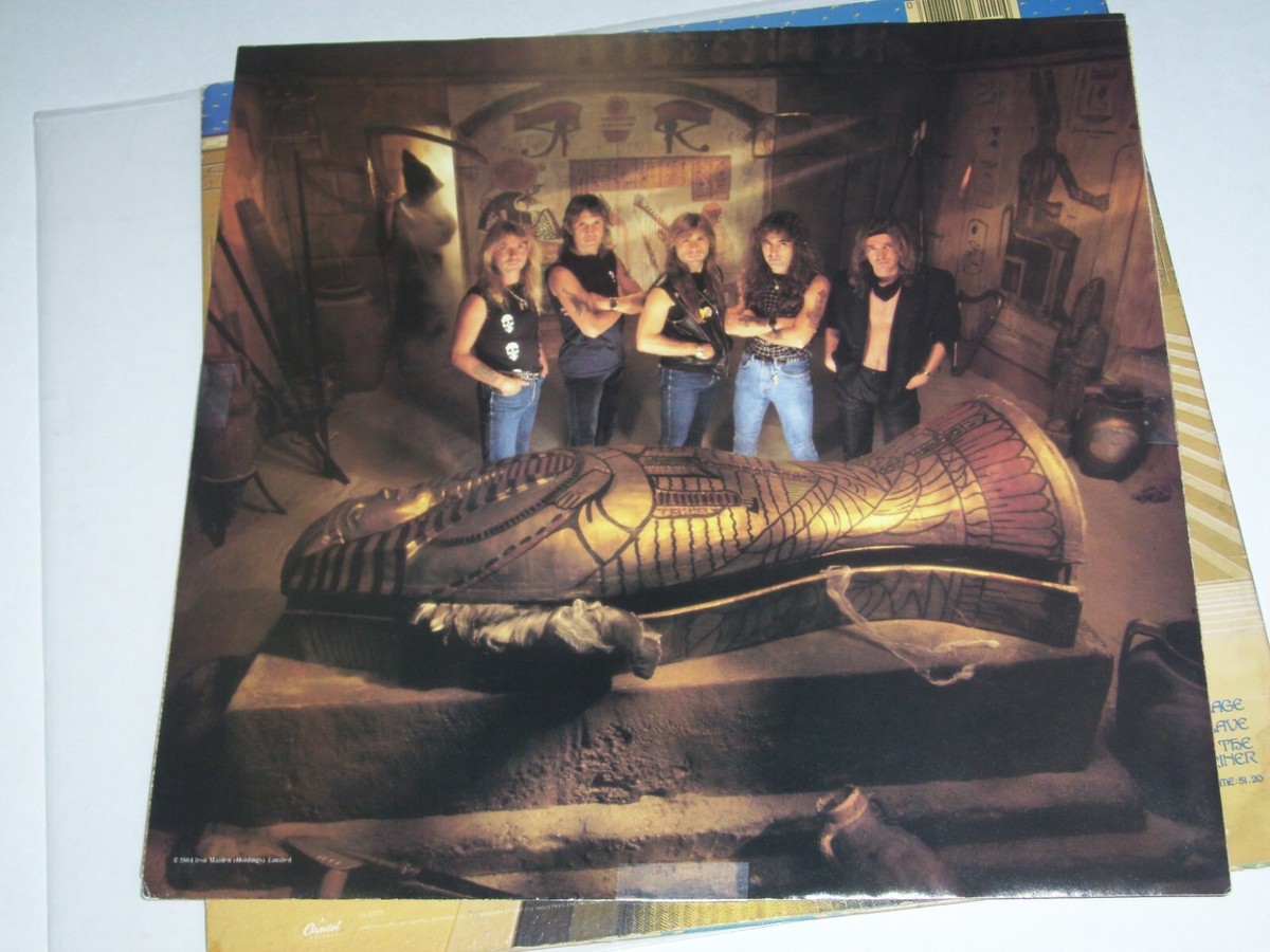 Iron Maiden LP Powerslave Capitol Records SJ 12321 Textured