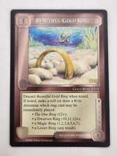 LOTR MECCG CCG MIDDLE EARTH THE WIZARDS BEAUTIFUL GOLD RING COMMON Black Border