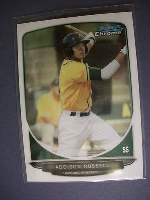ADDISON RUSSELL 2013 Bowman Chrome Prospects #113 A's, Cubs | eBay