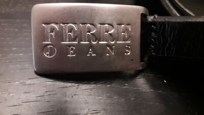 Gian Franco FERRE Italian Leather Black Belt s-l400.jpg main image 4