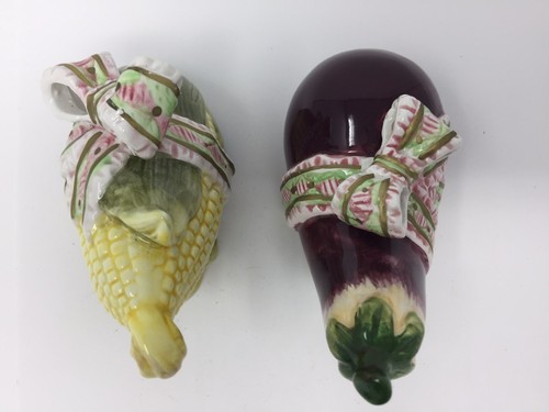 "Aubergine & Corn Salz & Pfefferstreuer Set" SCHÖN~HERGESTELLT~keine Chips/Risse~NEU - Bild 3 von 12