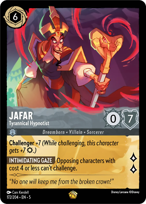 Jafar - Tyrannical Hypnotist #172 Legendary | Lorcana: Shimmering