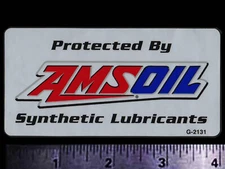 AMSOIL Synthetic Lubricants - Original Vintage 1980's Racing Decal/Sticker