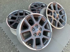SET of Jeep Gladiator 18" Factory OEM Wheels 6KC89TRMAA in good used condiion
