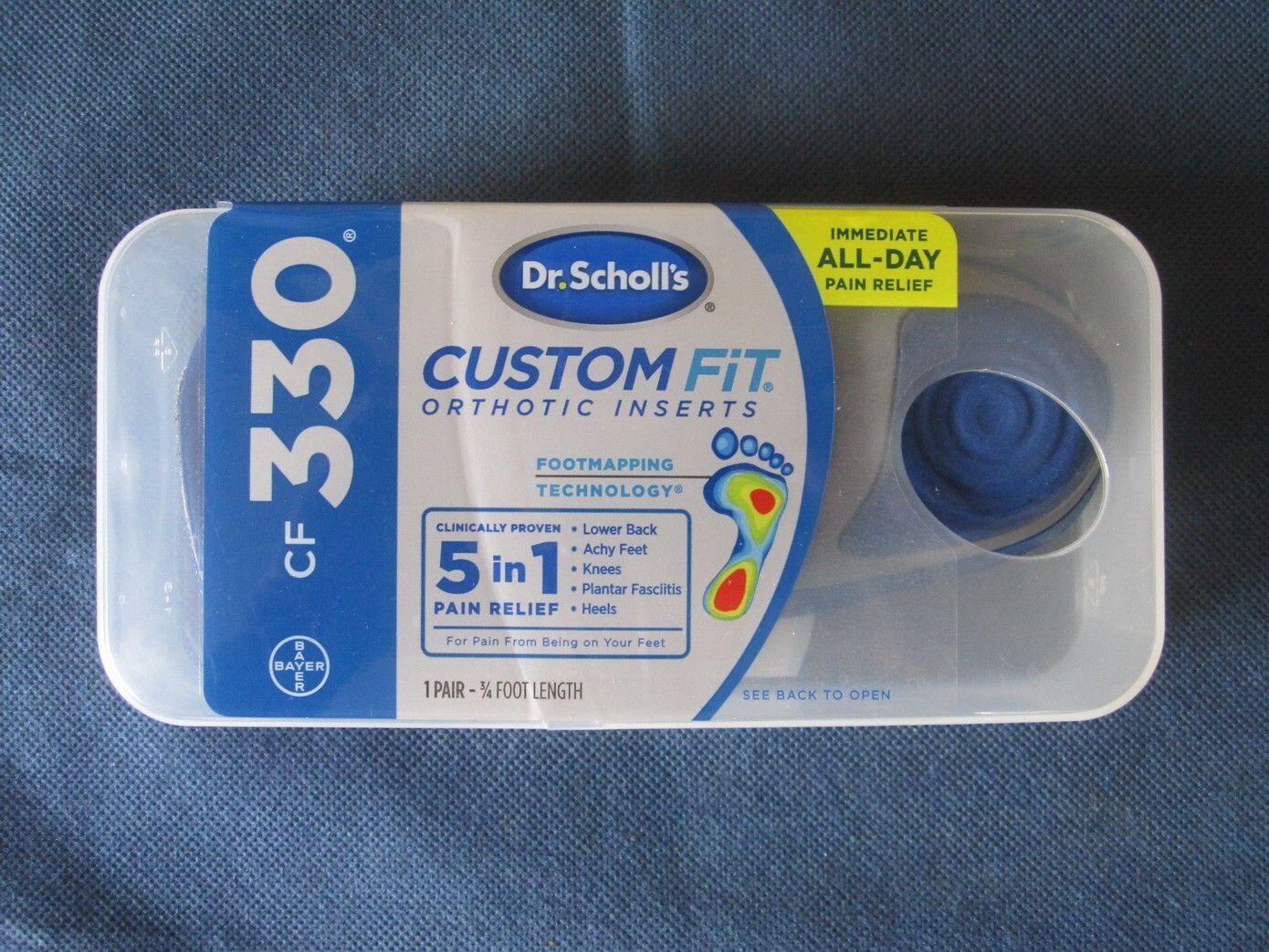 dr scholl's custom fit orthotic inserts cf 330
