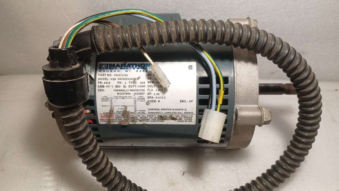 ELECTRIC ドライフードパーカー　定価以下　Mサイズ　DRT Double Stack Dryer Motor 1/4HP 1Ph 60Hz For Speed Queen P/N